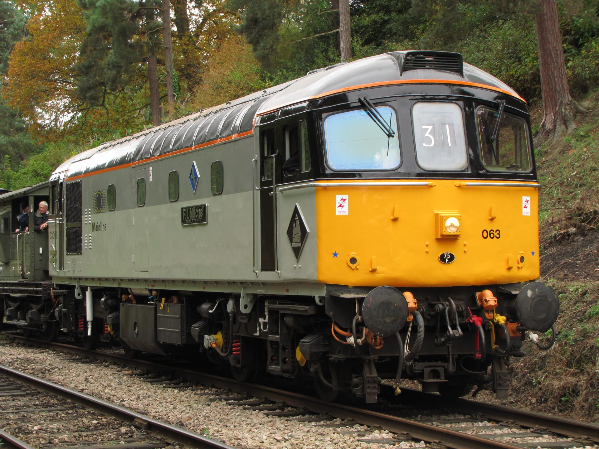 Class 33 locomotive 33063 R.J. Mitchell