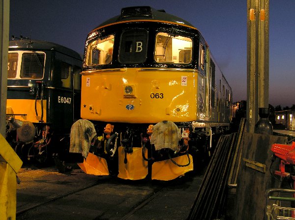 33063 at dusk on the eve of the ceremony