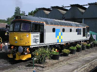 33063 an hour or so before the official unveiling ceremony commenced. Plates covered up on the station platform side.